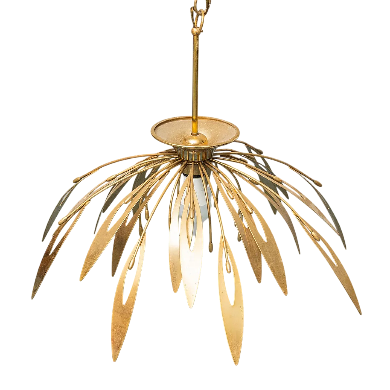 70s brass chandelier 11