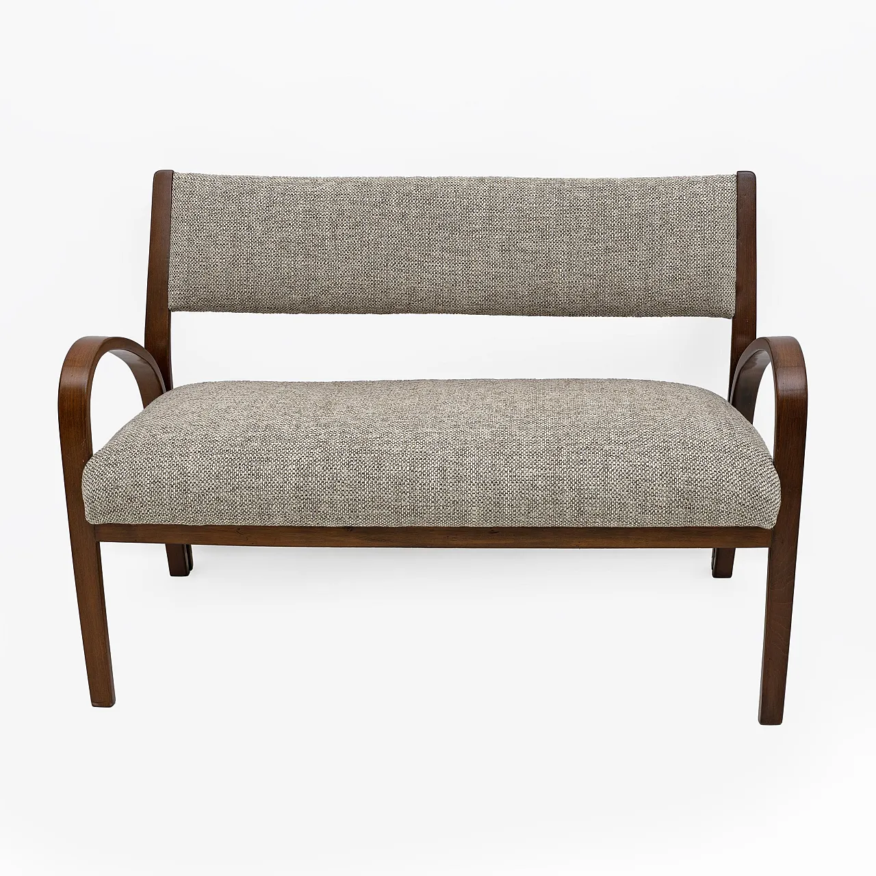 Coppia di poltrone e divano in tessuto Art Deco, anni '30 2