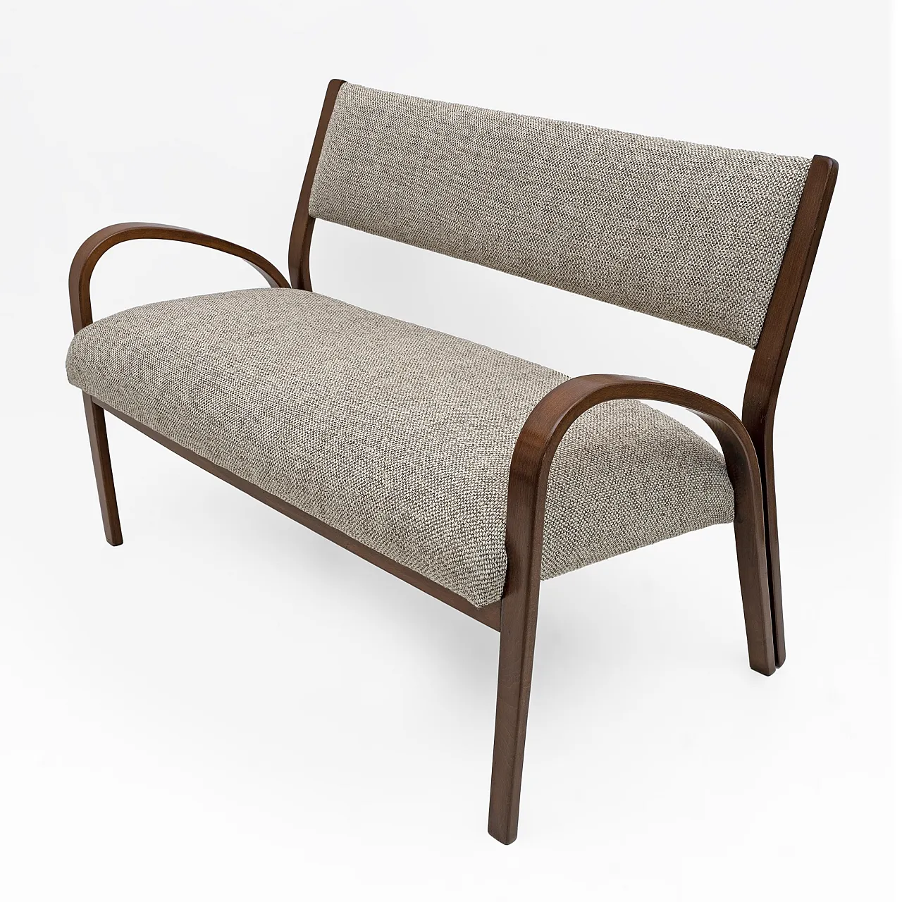 Coppia di poltrone e divano in tessuto Art Deco, anni '30 3