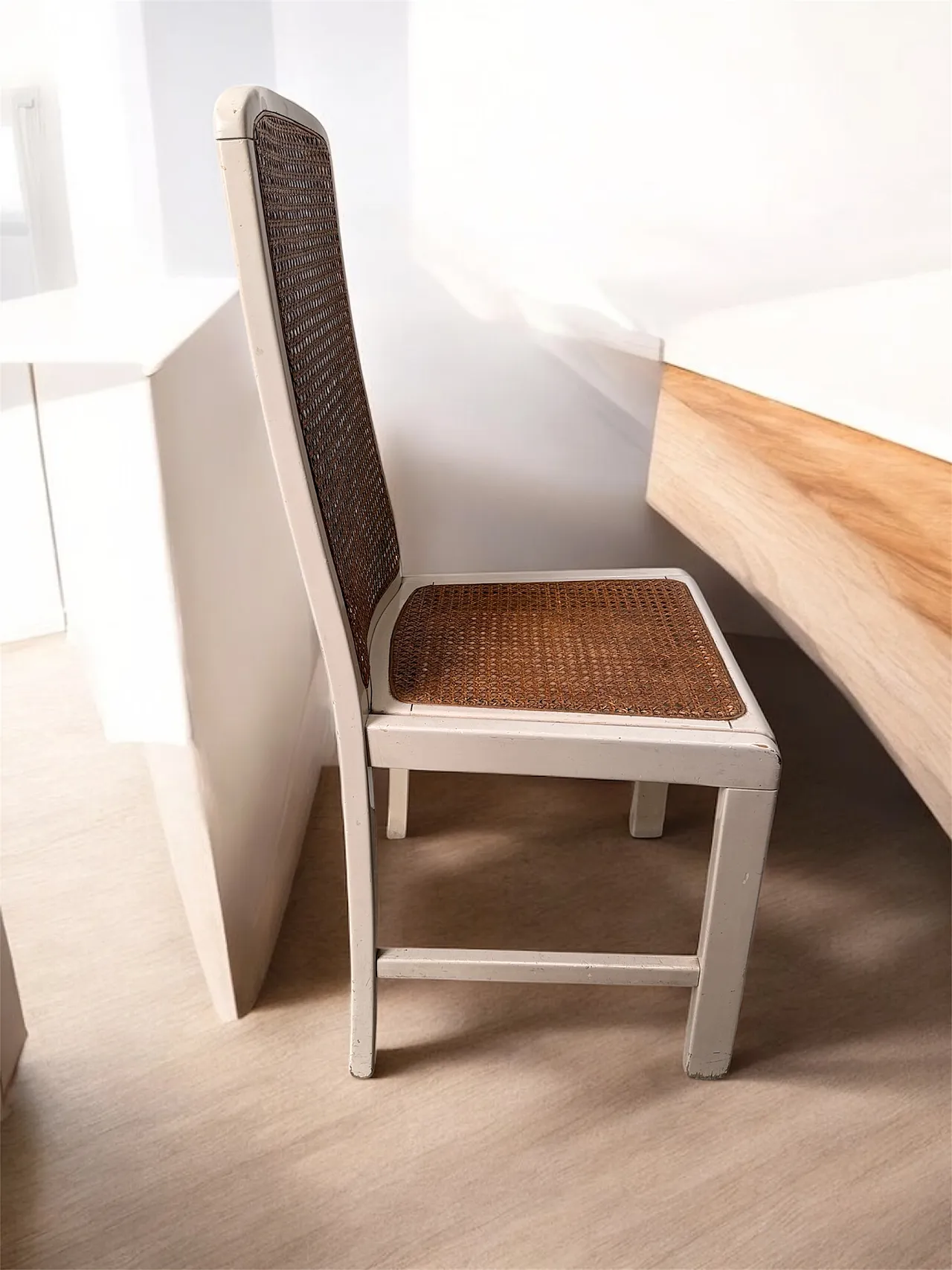 4 sedie di Mario Sabot in Wooden Vienna Straw, anni '70 7