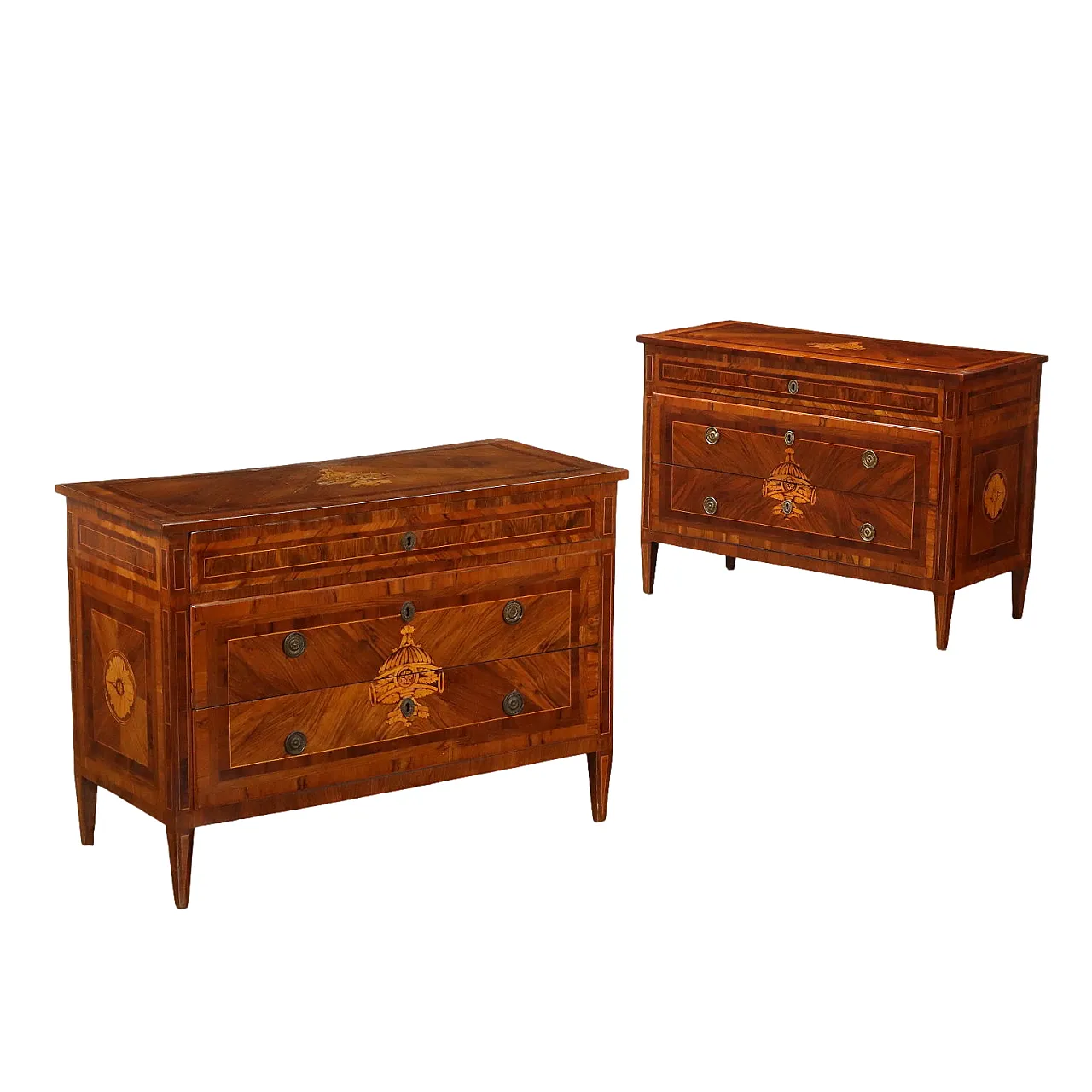 Pair of Neoclassical Chests of Drawers, 18th century 1