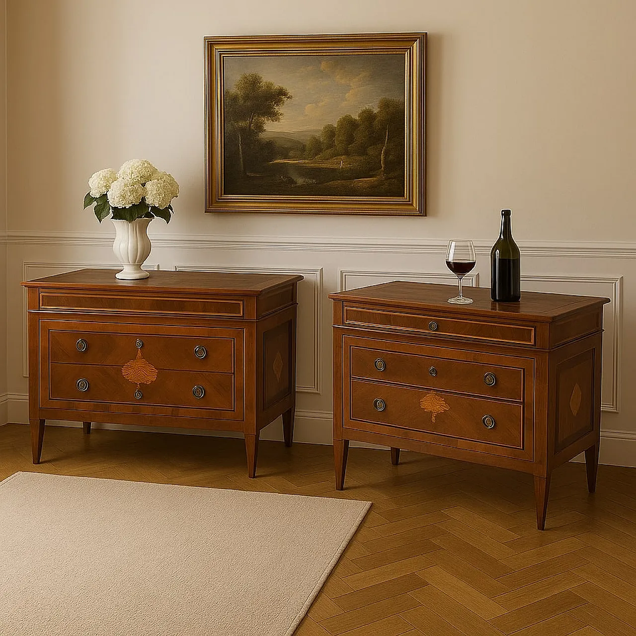 Pair of Neoclassical Chests of Drawers, 18th century 2