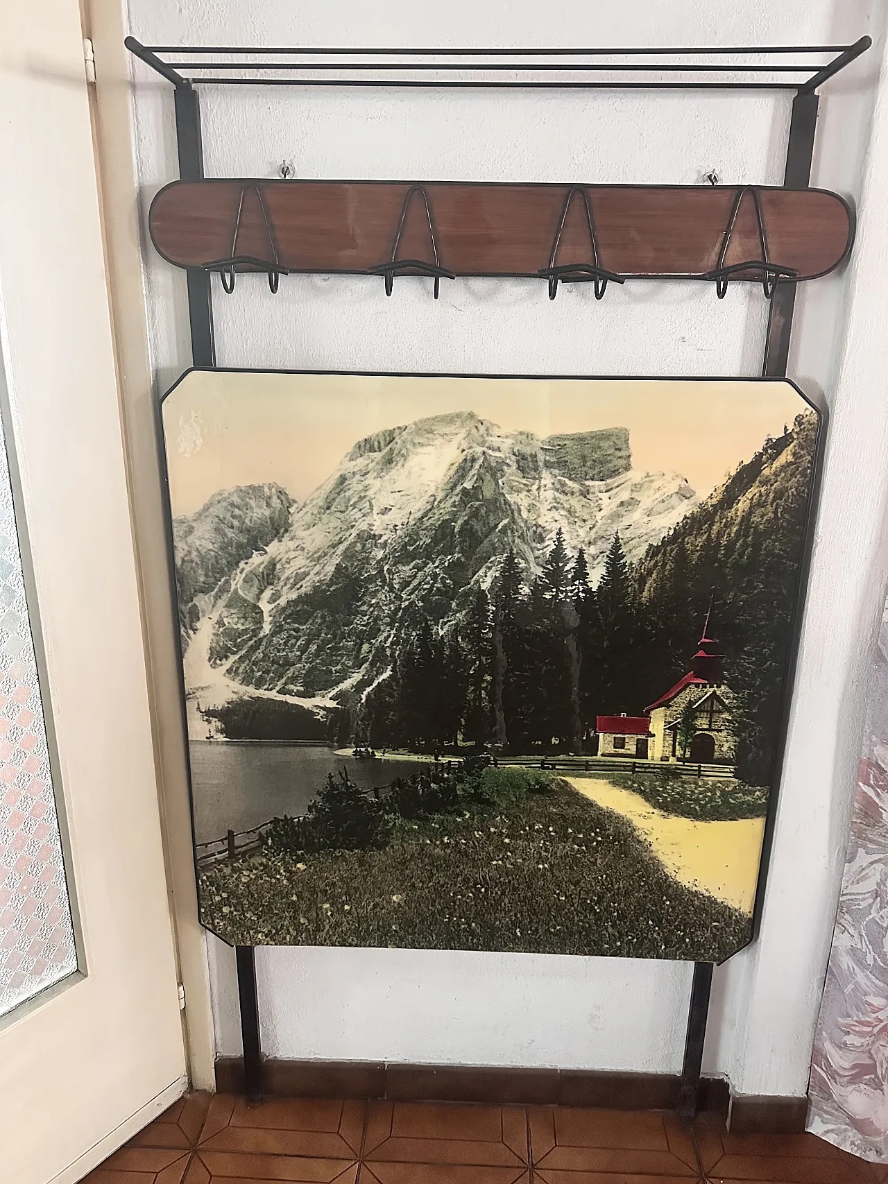 Appendiabiti con quadro, anni '60 1
