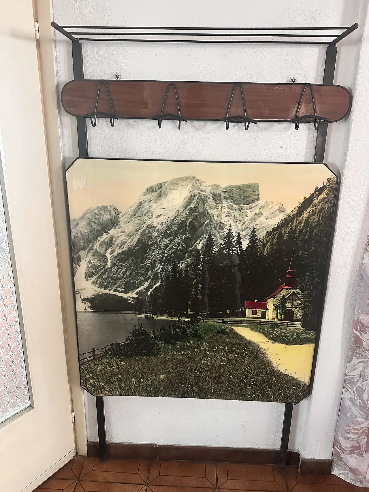 Appendiabiti con quadro, anni '60 2