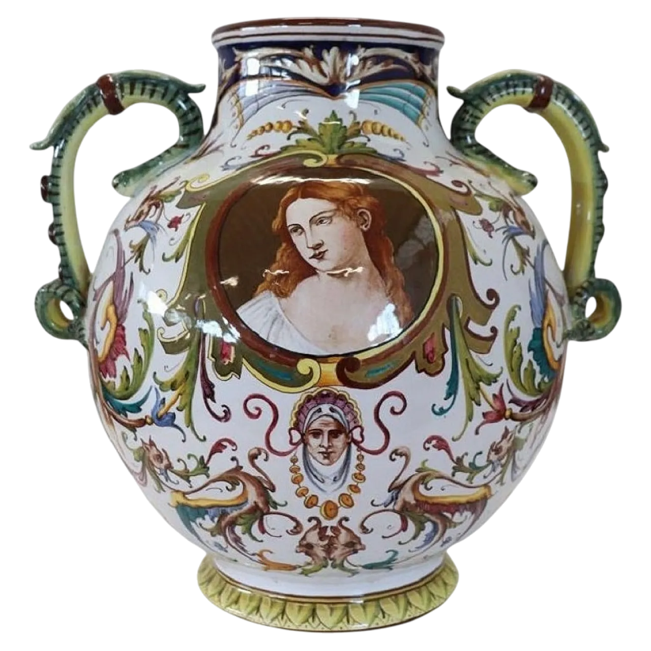 Vaso in ceramica decoro classico, Faenza anni '50 15