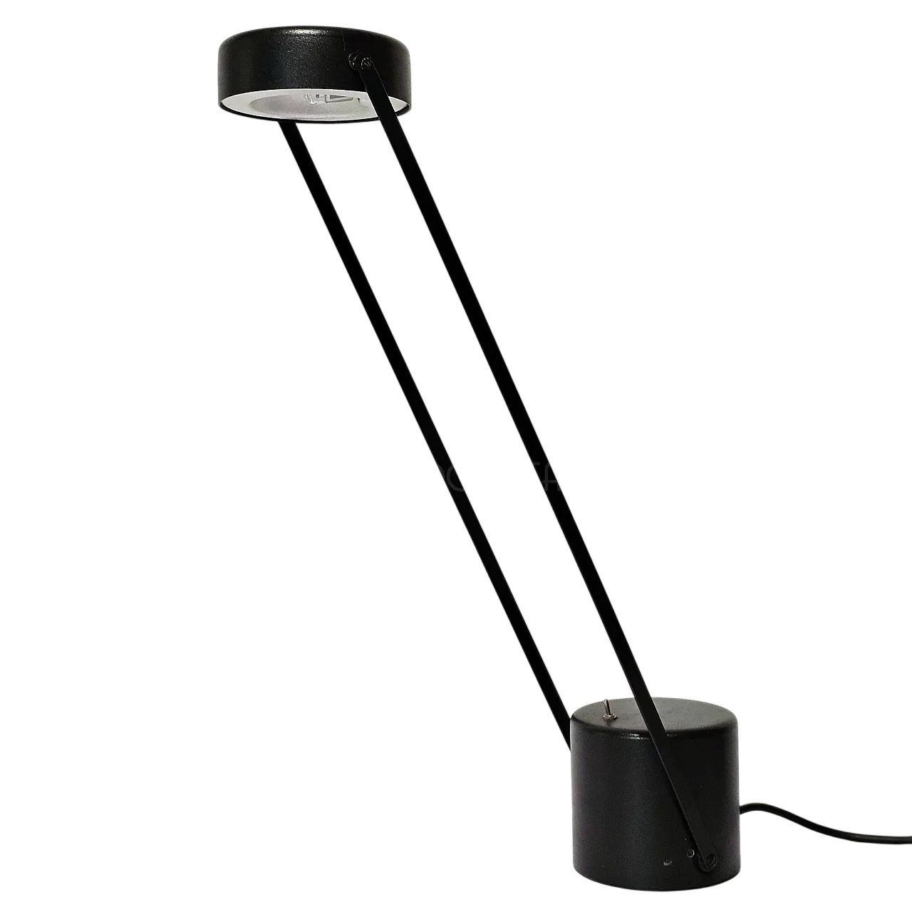 Black table lamp, 70s 6