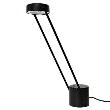 Black table lamp, 70s