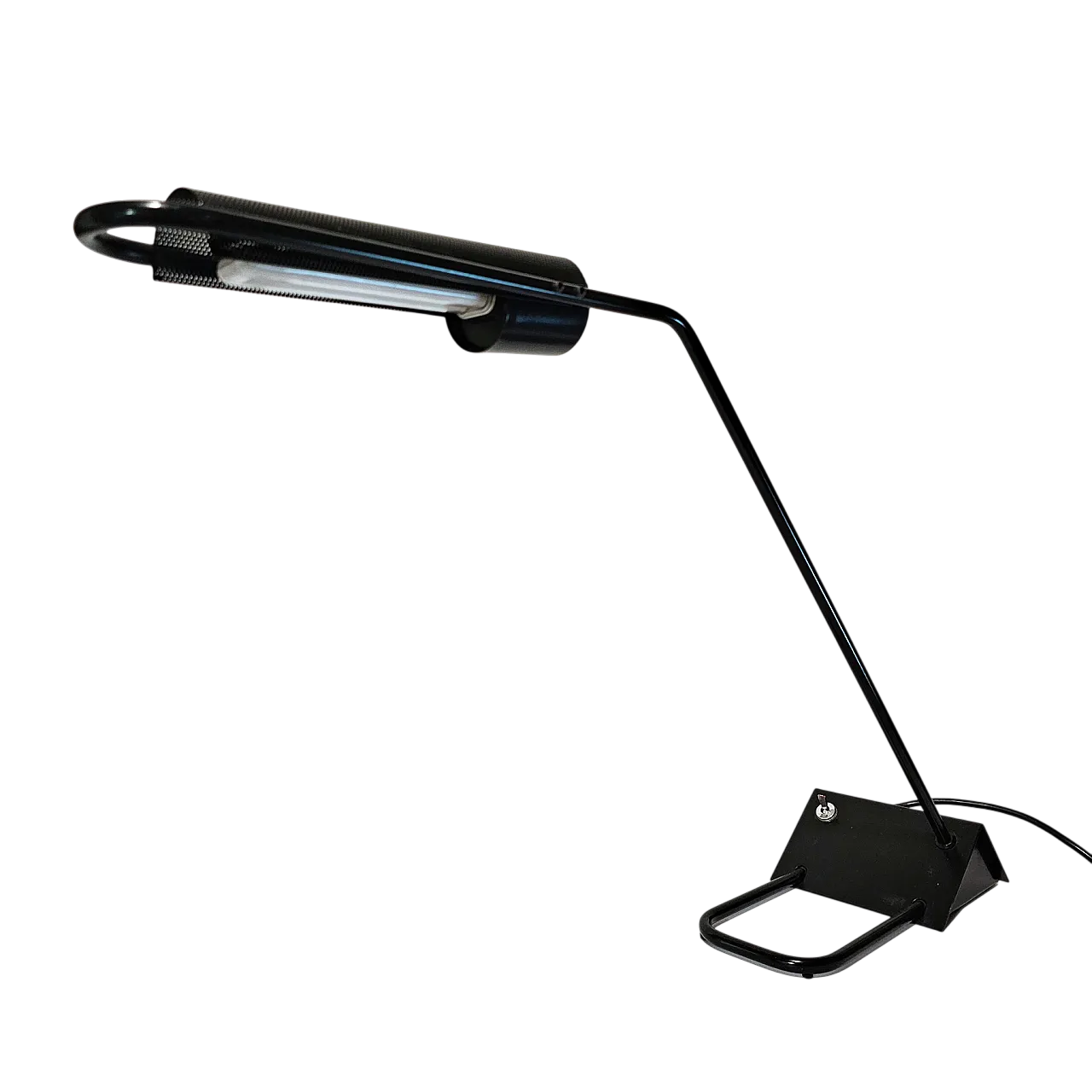 Candle black table lamp, 80s 6