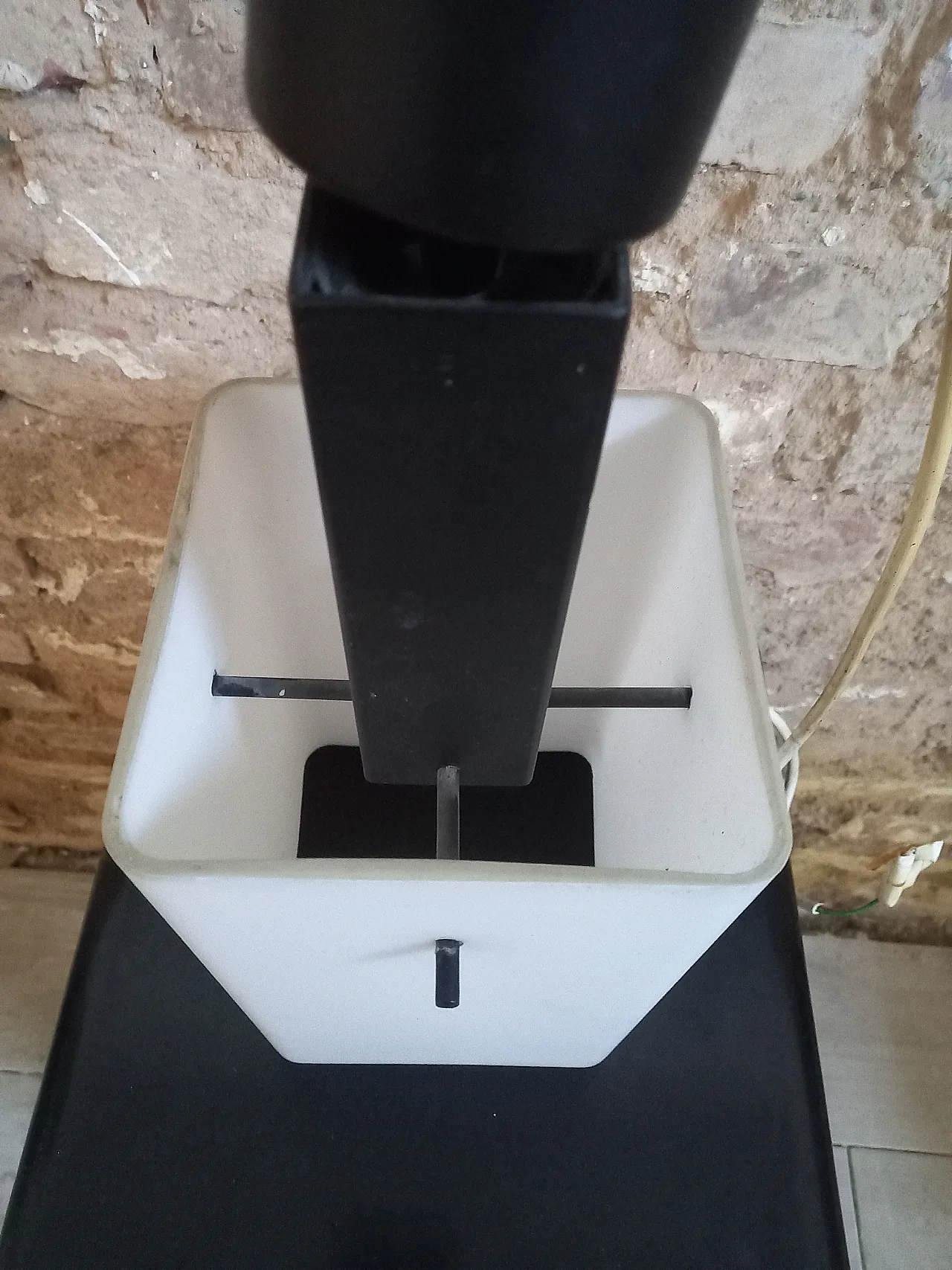 Chandelier Opalino glass by Stylux, 60s 8