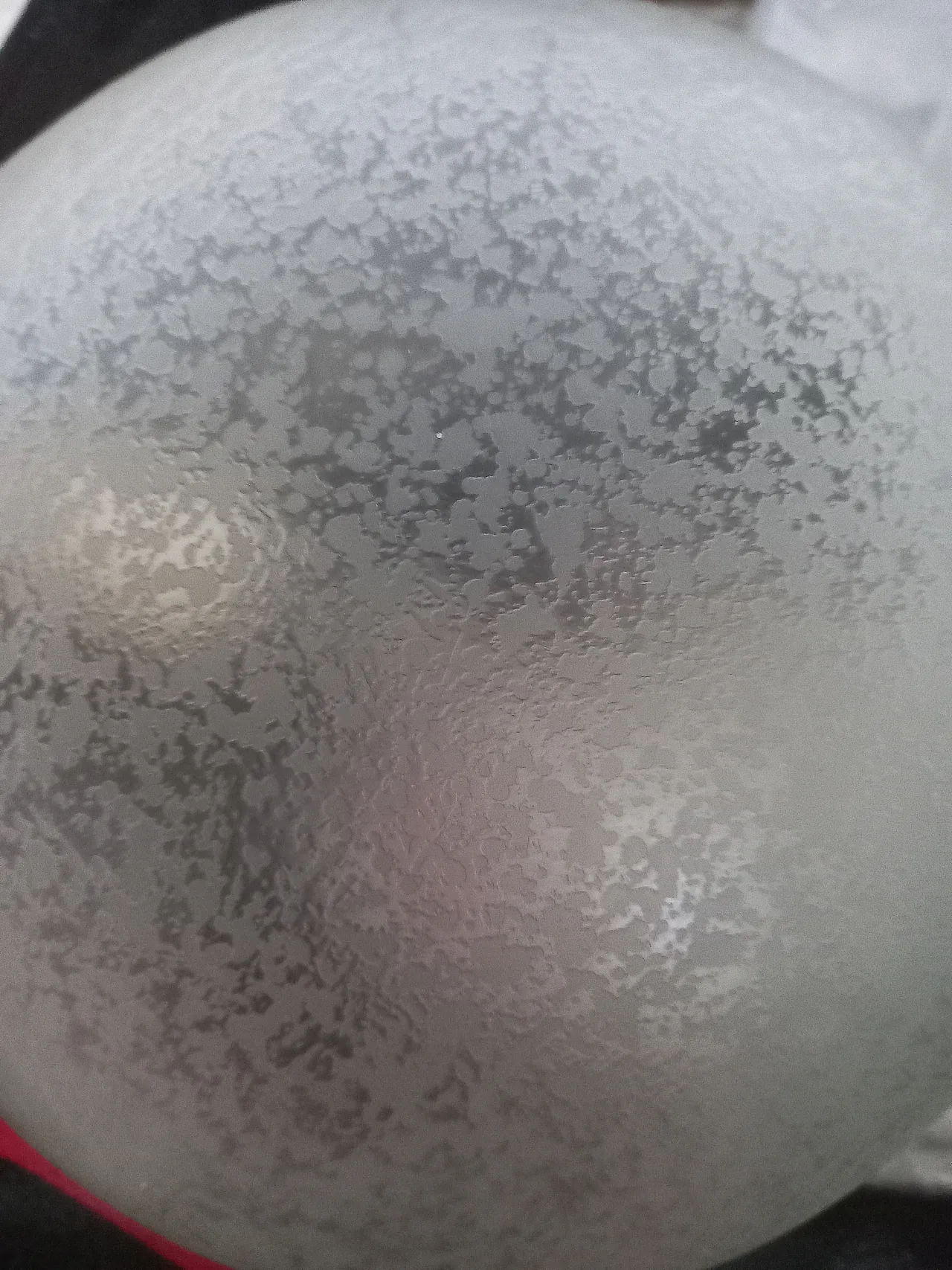 Chandelier in sandblasted glass by Stylux, 70s 2