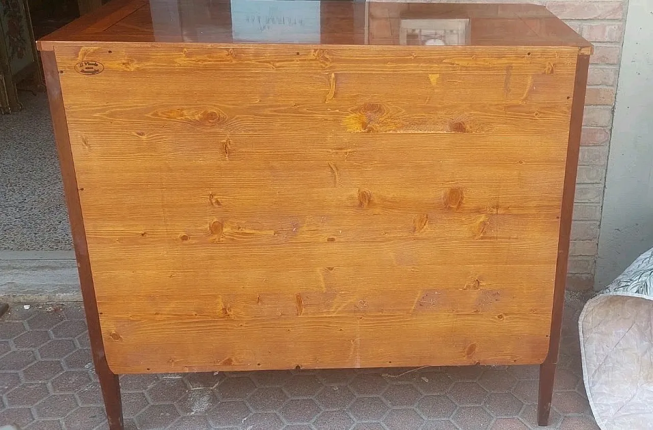 Cassettiera intarsiata in varie essenze stile Luigi XVI, '800 13