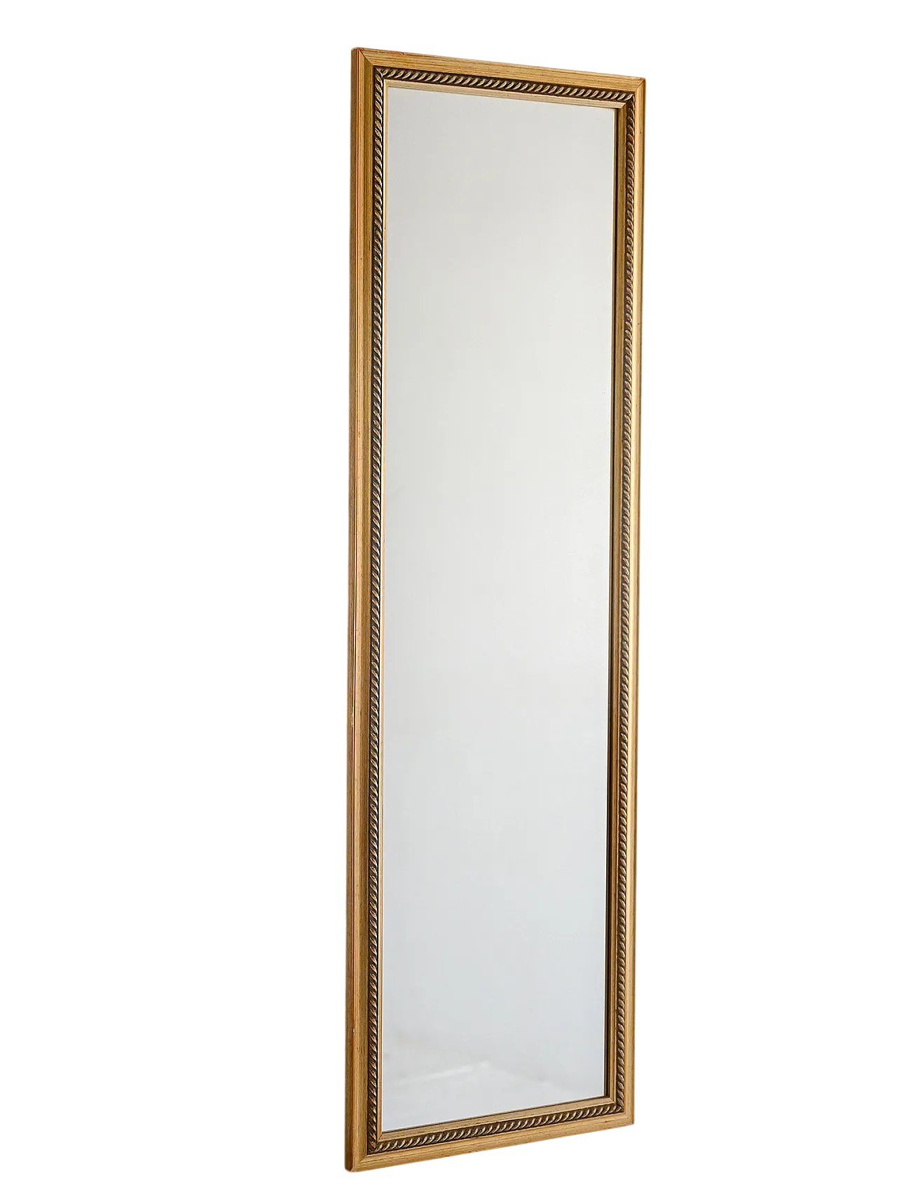 Specchio scandinavo anni 70 laccato oro 5