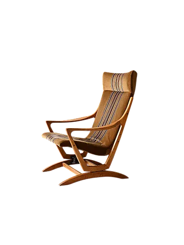 ORIGINAL 60's Original Scandinavian armchair with high backrest