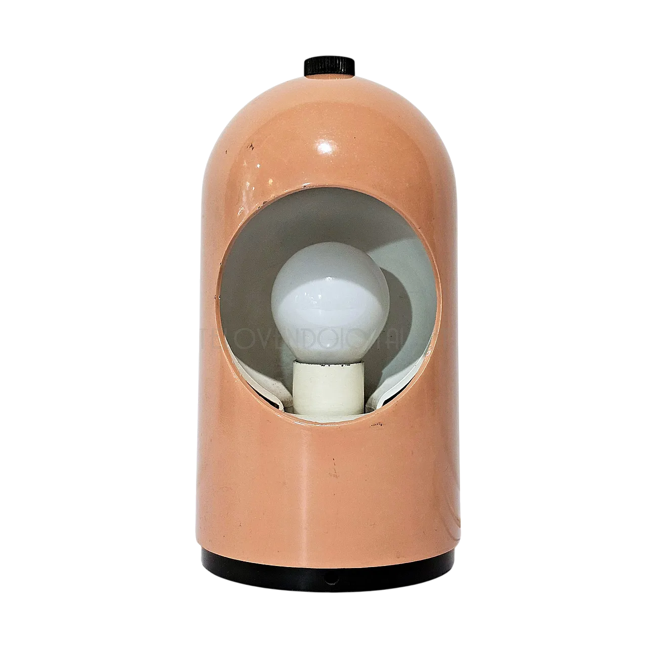 Lampada Eclisse modello Selene rosa di Alfredo Bianchi, anni '70 4