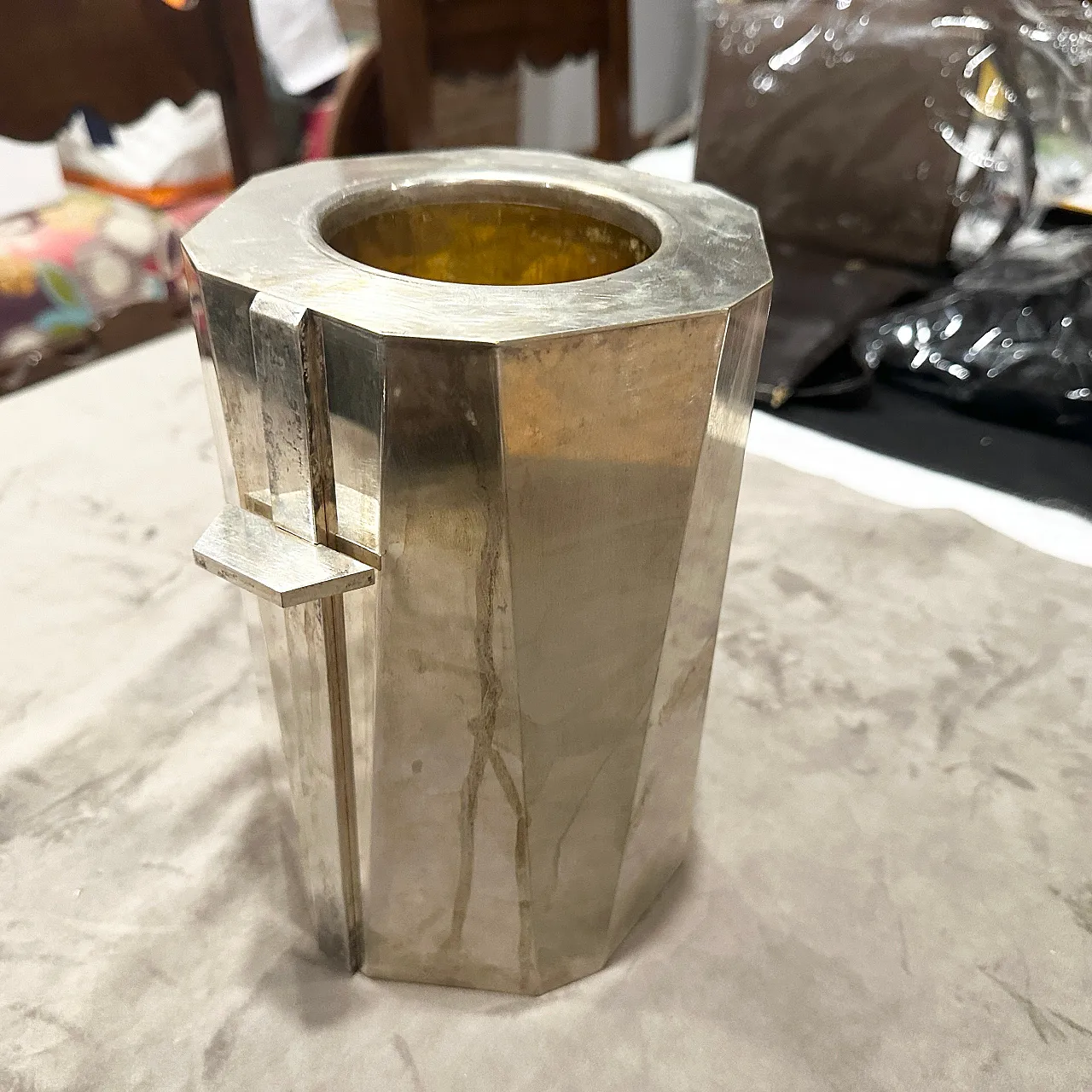 Silver plated wine cooler, 1940s 3