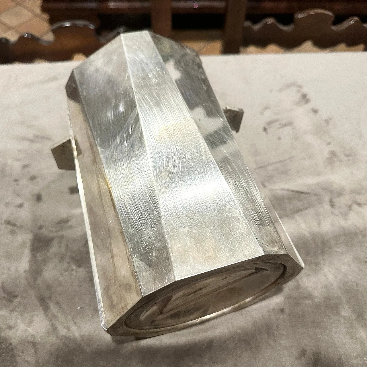 Silver plated wine cooler, 1940s 8