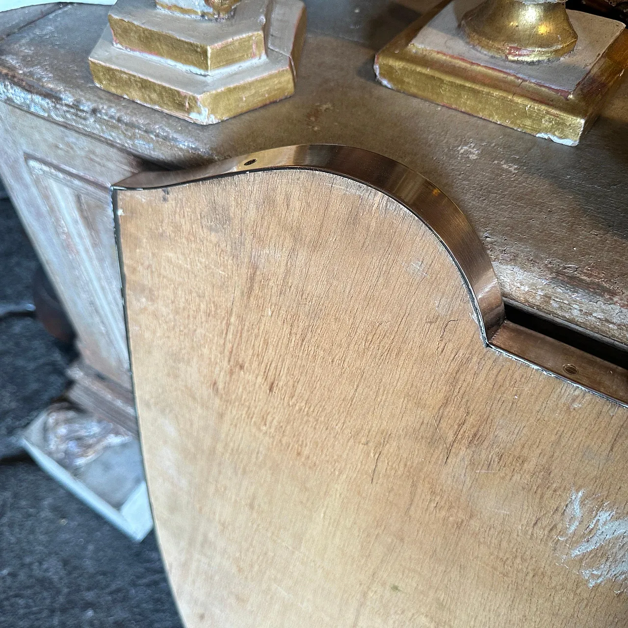 Specchio da parete in ottone massiccio di Gio Ponti, anni '50 6