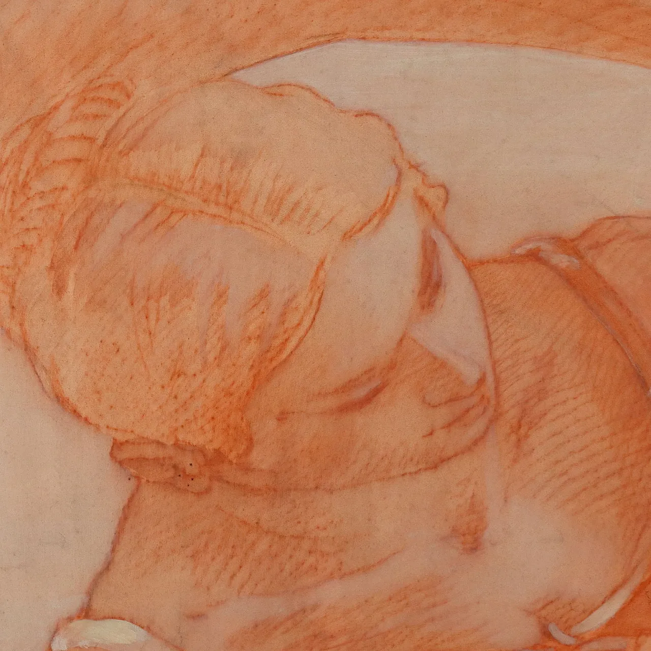 Genre scene with figures, mixed technique on board 5