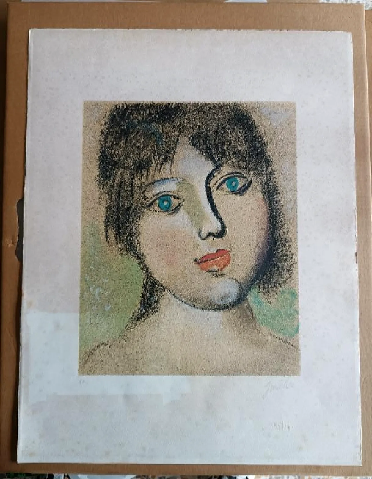 Incisione su cartoncino di Franco Gentilini, anni '70 1