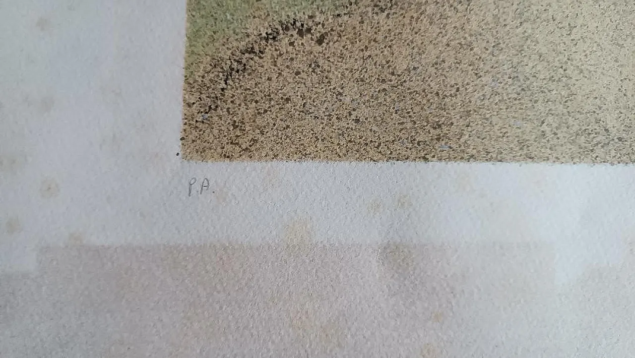 Incisione su cartoncino di Franco Gentilini, anni '70 5