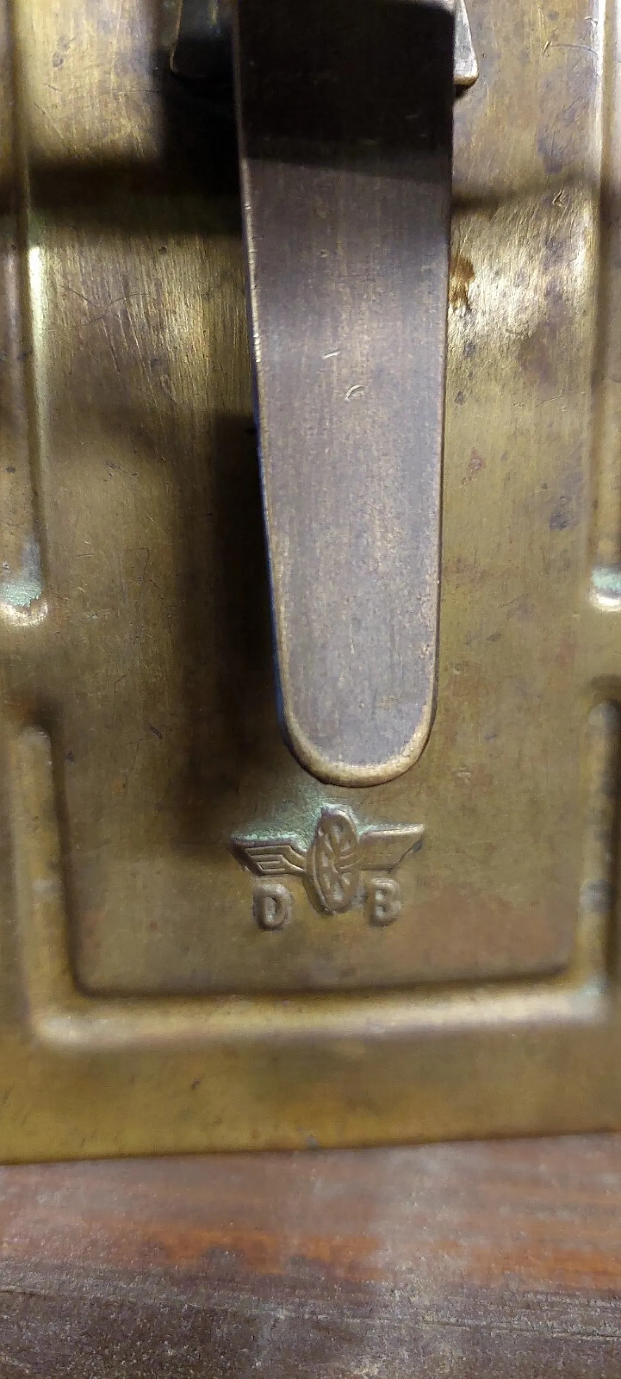 A. Sartorius Wuppertal lamp in brass and colored glass, 1960s 8