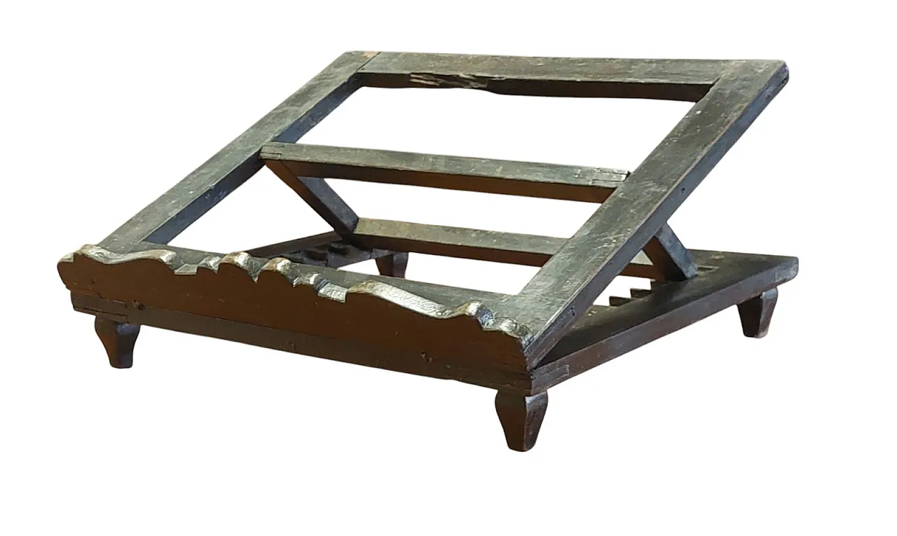 Leggio da appoggio di Scuola toscana in legno tinto, '800 5