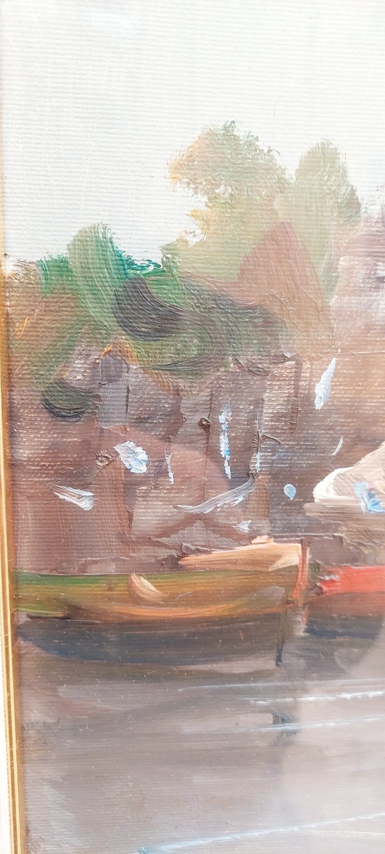 Marina di Renato Vitali, olio su tela, fine '900 7