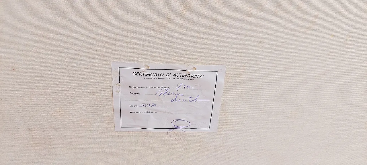 Marina di Renato Vitali, olio su tela, fine '900 8