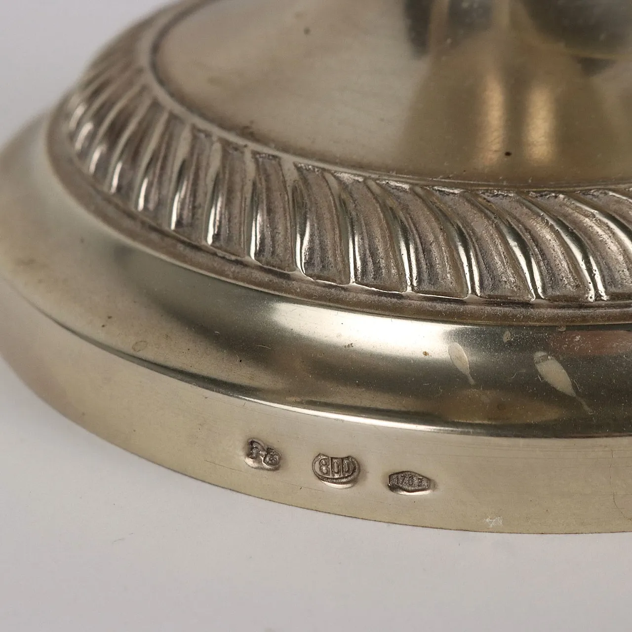 Coppia di Candelabri in Argento Pampaloni Franco Firenze 9