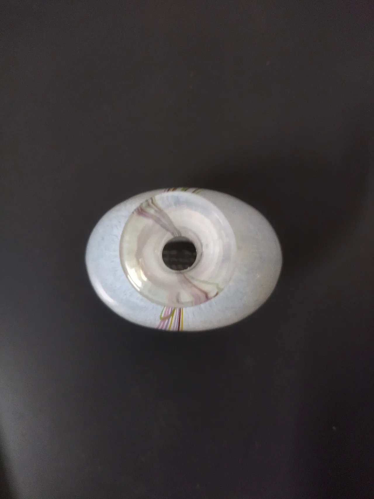 Kosta Boda Rainbow blown glass bottle 3