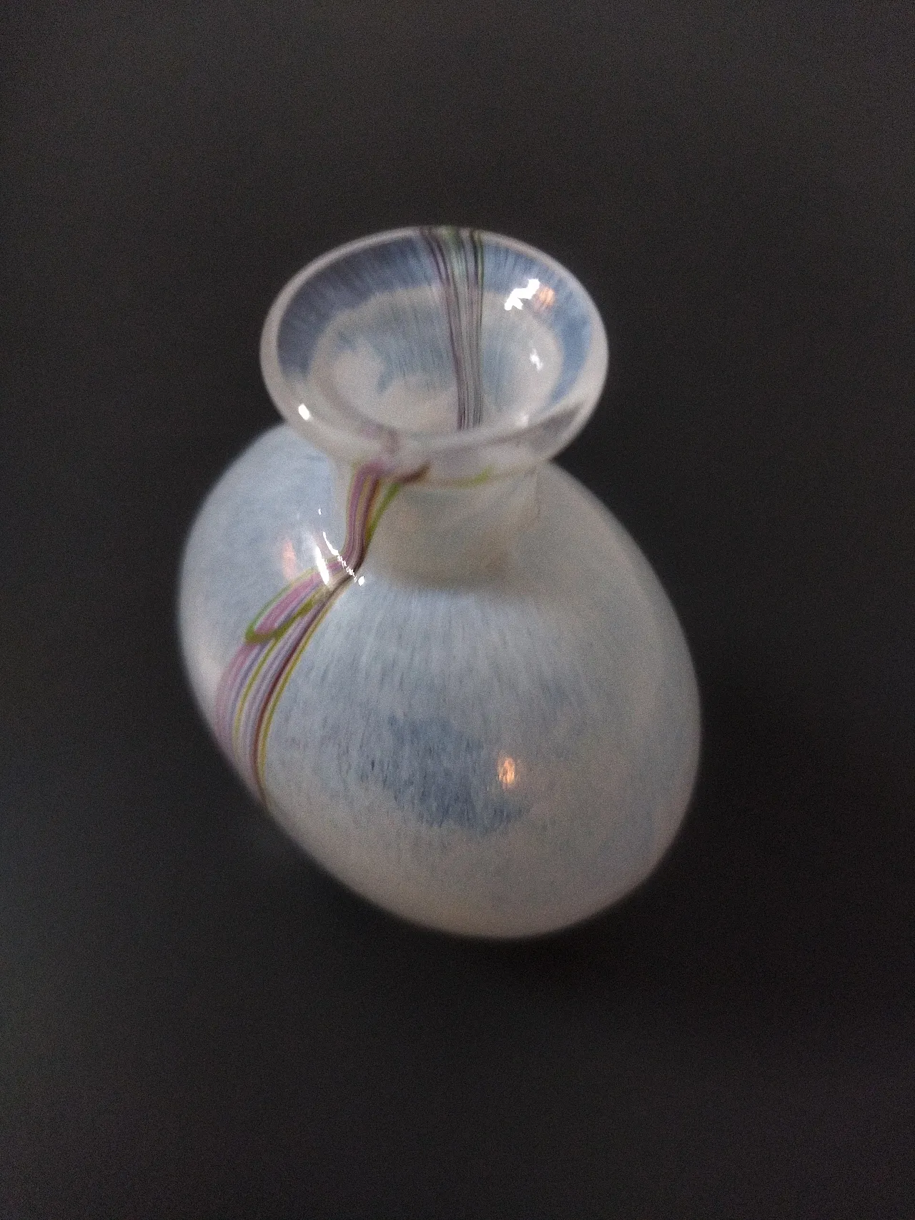 Kosta Boda Rainbow blown glass bottle 10