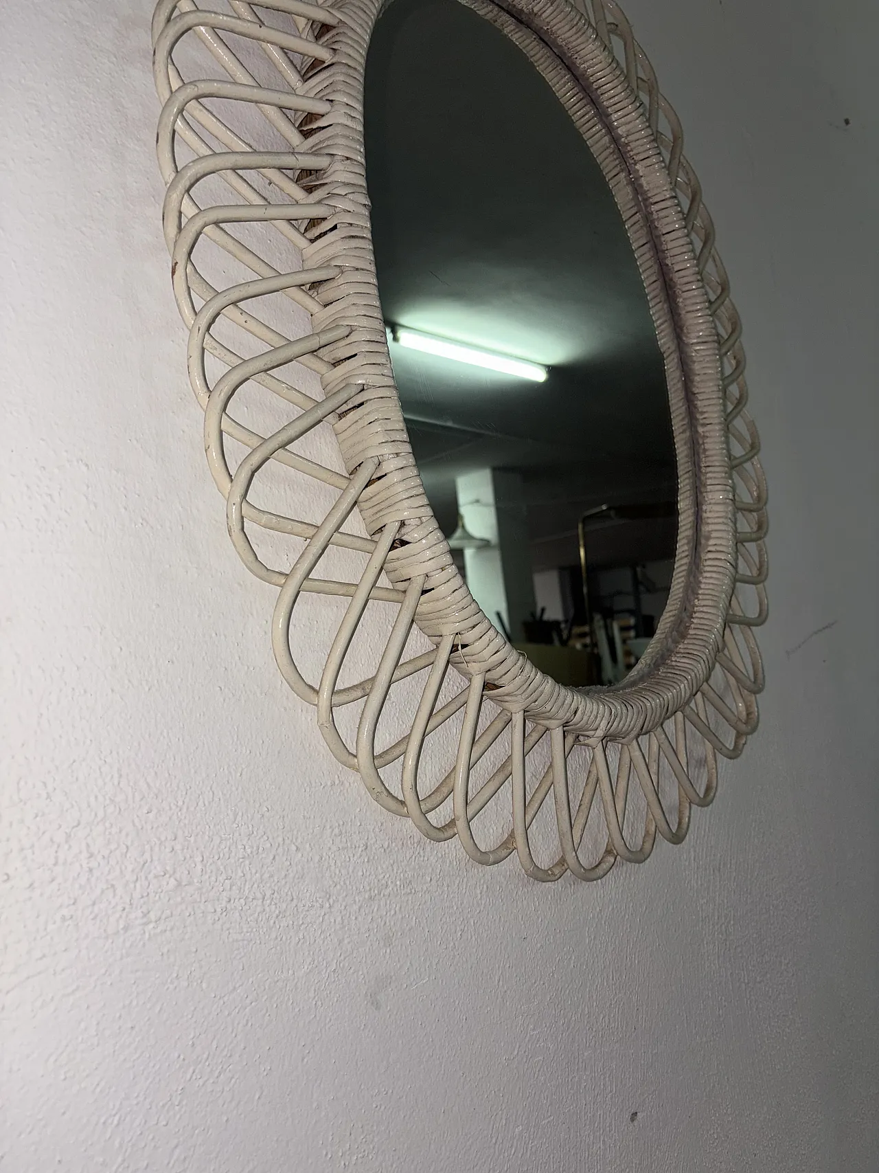 Specchio in vimini 8