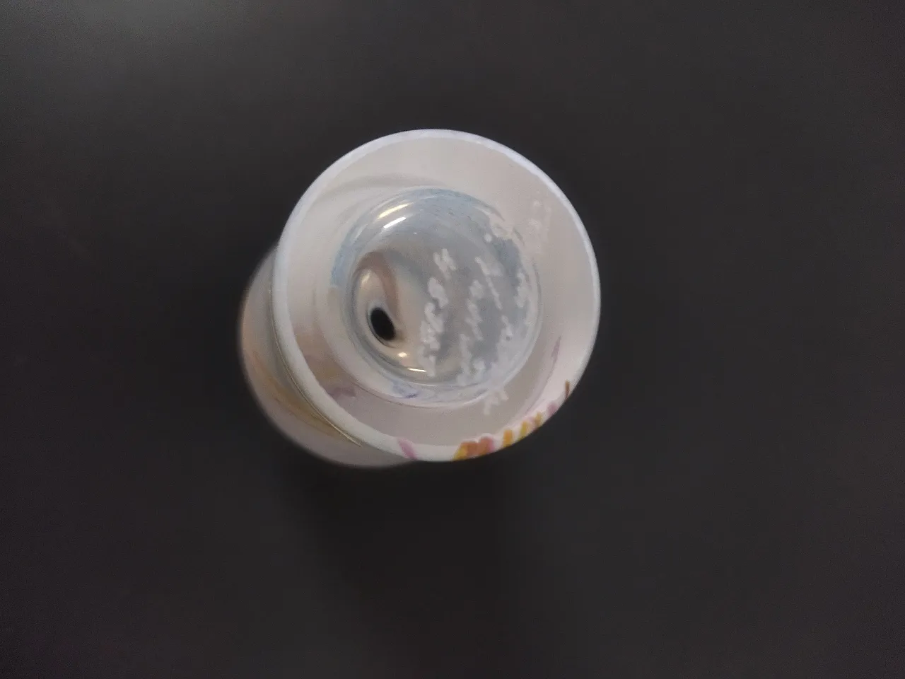 Rainbow blown glass vase by Kosta Boda 2