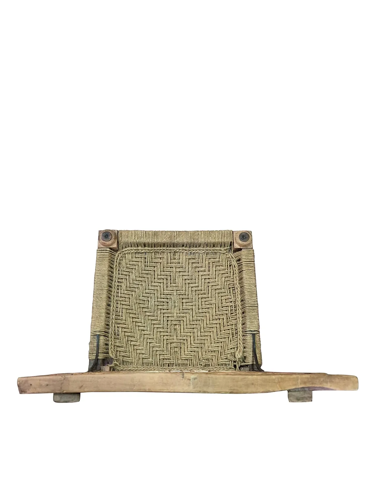 Pair of hand carved Indian chairs, 1920s 5