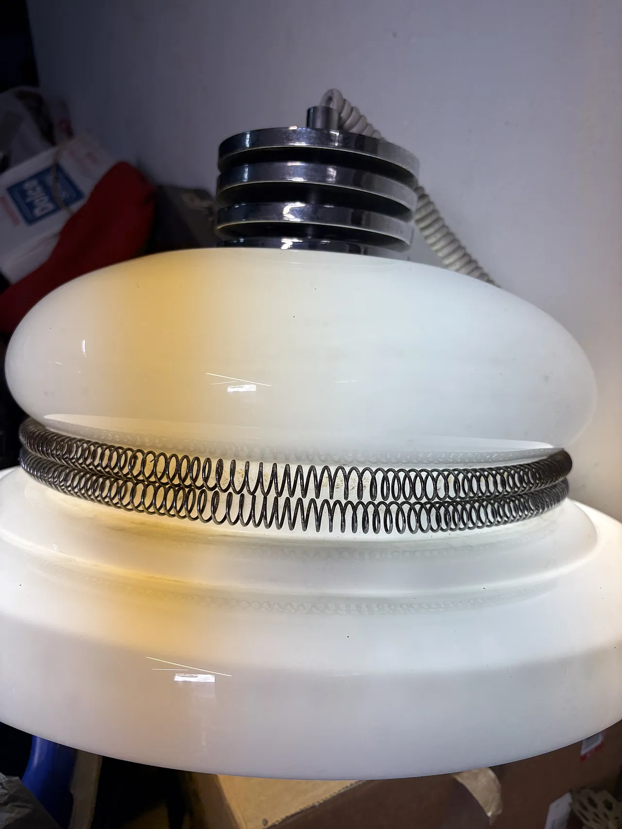 Lampadario vintage anni 70 12