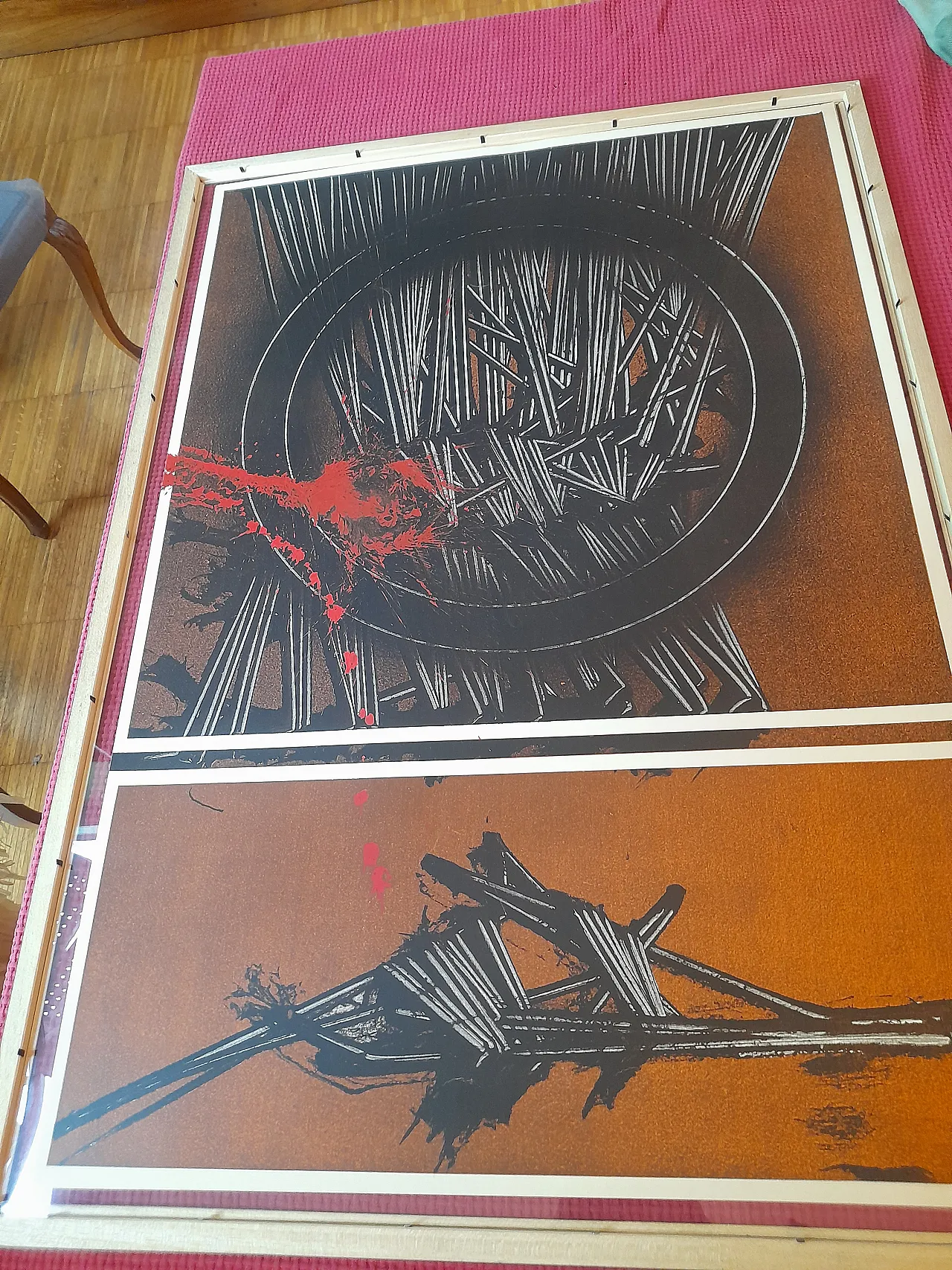 Untitled limited edition screen printing, Emilio Scanavino, 1975 1