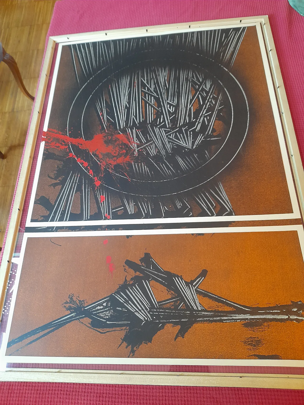 Untitled limited edition screen printing, Emilio Scanavino, 1975 2