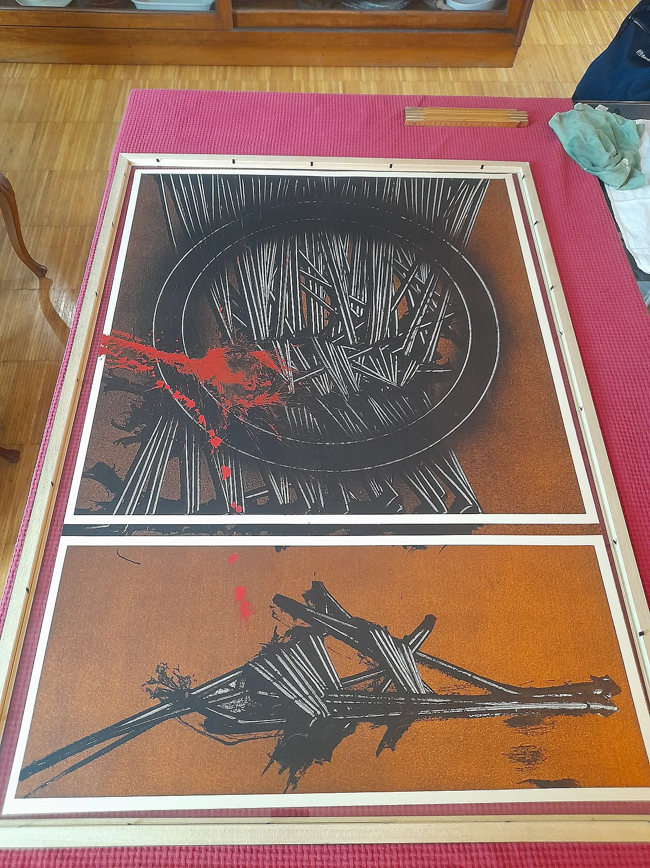 Untitled limited edition screen printing, Emilio Scanavino, 1975 5