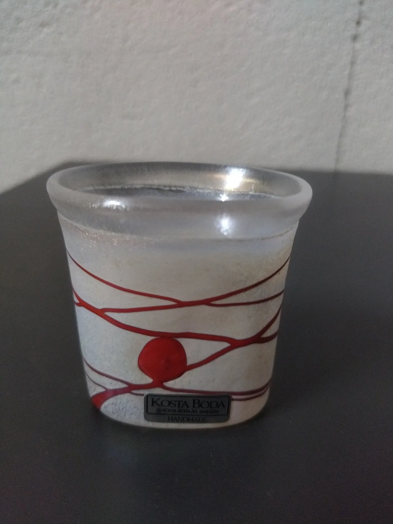 Kosta Boda B. Vallien Galaxy Red Collection Vaso 5