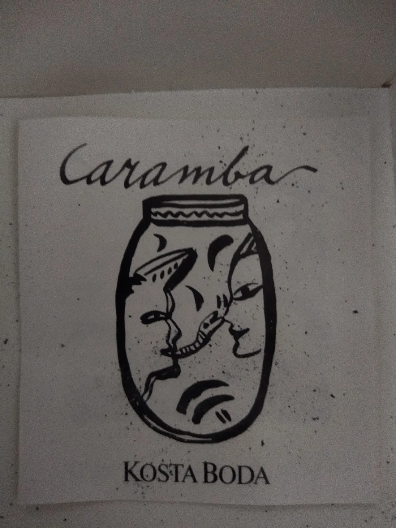 Vaso Kosta Boda dipinto a mano di Ulrica Hydman 2