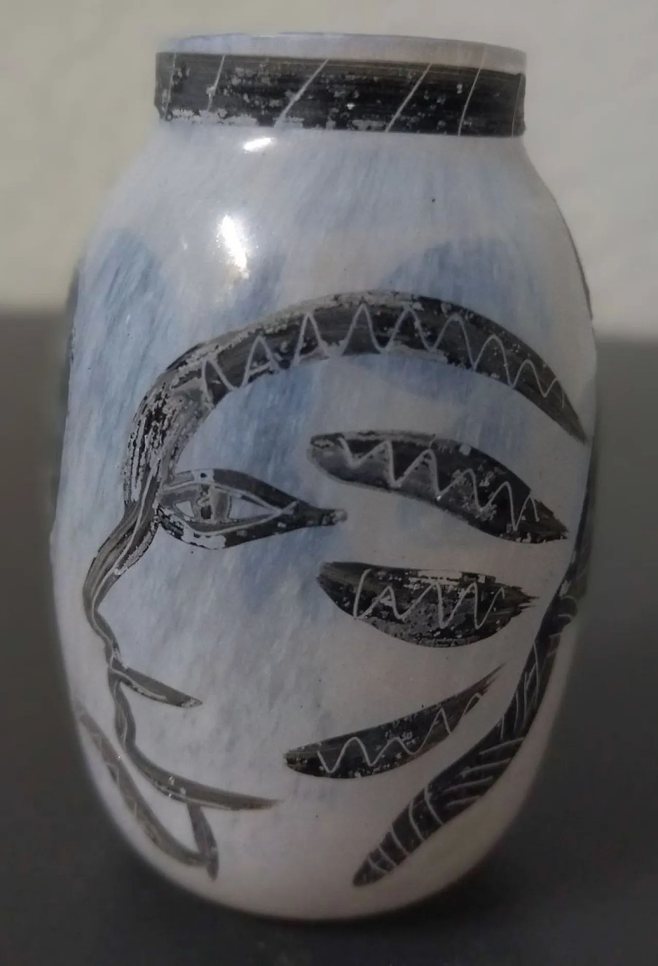 Vaso Kosta Boda dipinto a mano di Ulrica Hydman 7