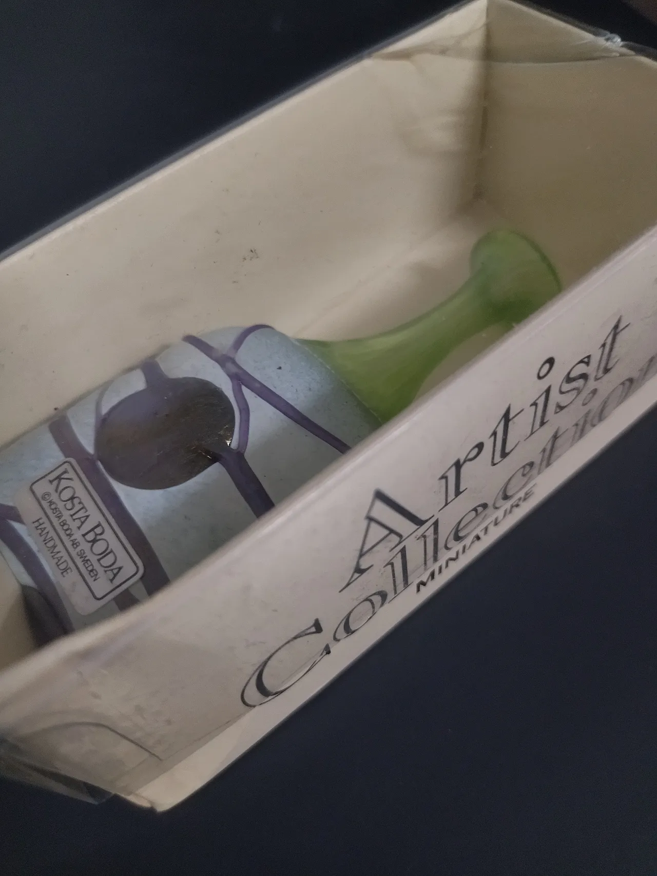 Kosta Boda Bertill Vallien Galaxy Collection bottiglia bassa 1