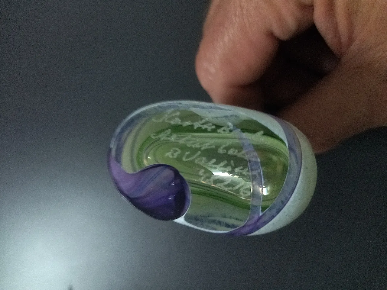 Kosta Boda Bertill Vallien Galaxy Collection bottiglia bassa 3