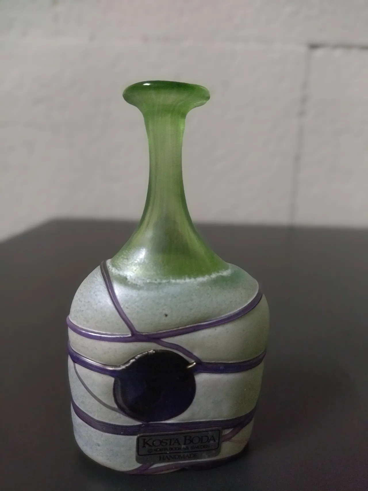 Kosta Boda Bertill Vallien Galaxy Collection bottiglia bassa 5