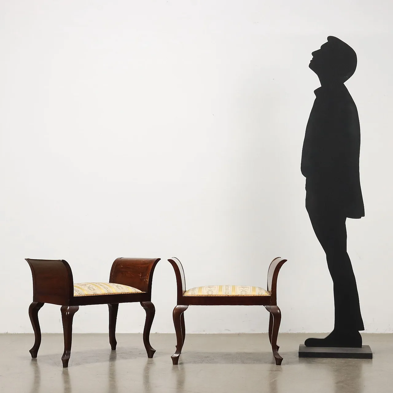 Coppia di sgabelli, primo '900 2