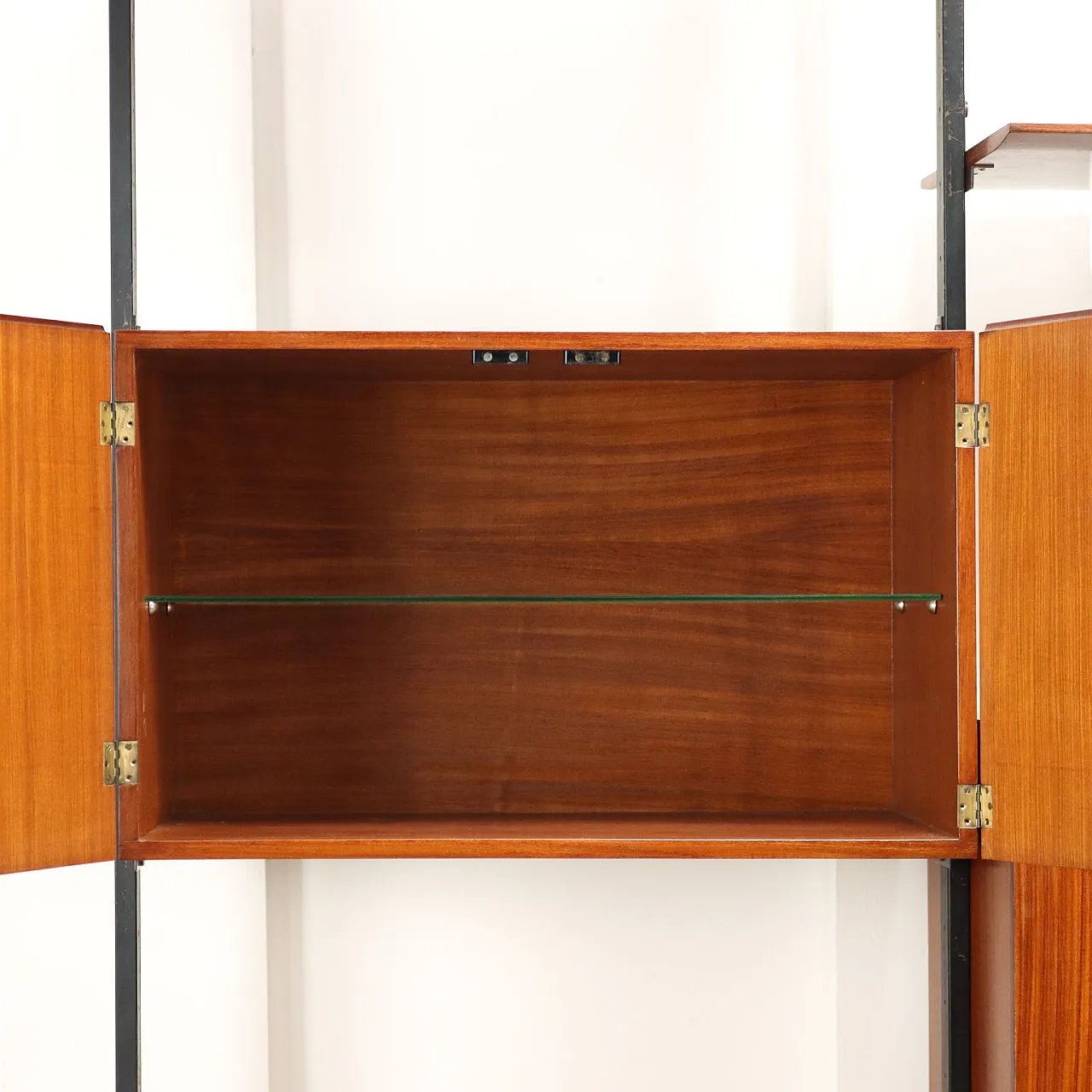 Metal and brass centrepiece bookcase, mid-20th century 4