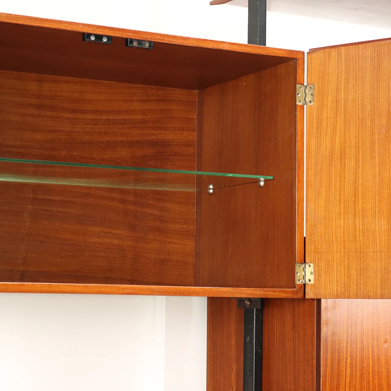 Metal and brass centrepiece bookcase, mid-20th century 5