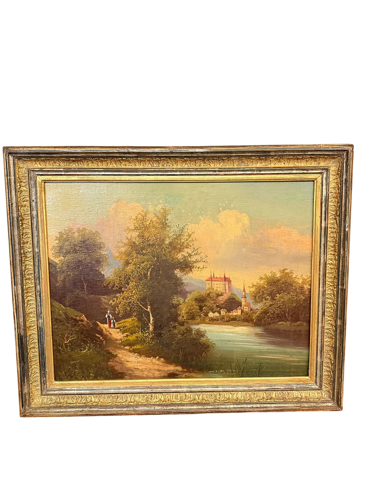 Dipinto olio su tela scuola austriaca, '800 6