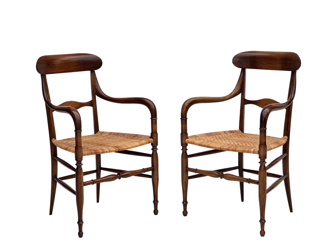 Coppia di sedie Campanino italiano di Fratelli Levaggi, anni '70 21