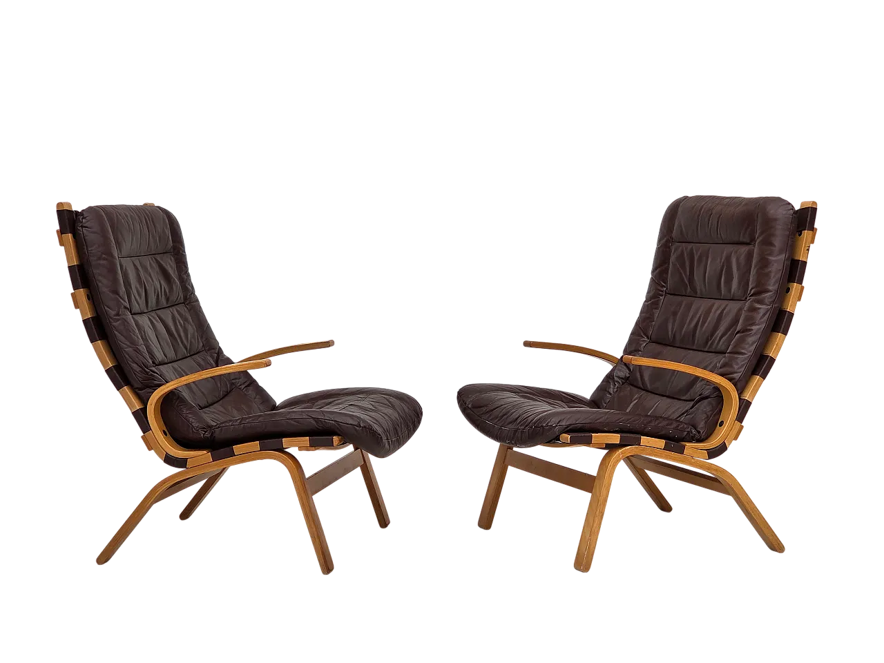 Coppia di poltrone danesi di Farstrup, anni '70 20